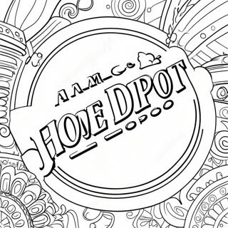 Home Depot Logo Coloring Page 40482-32495