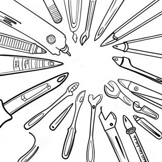 Colorful Home Depot Tools Coloring Page 40483-32498