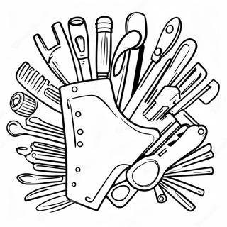 Colorful Home Depot Tools Coloring Page 40483-32500