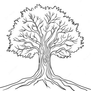 Winter Tree Coloring Pages