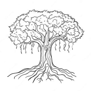 Winter Tree Coloring Page 40512-32515