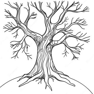 Winter Tree Coloring Page 40512-32516