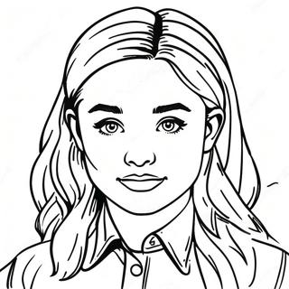 Sabrina Carpenter Portrait Coloring Page 40532-32534