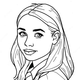 Sabrina Carpenter Portrait Coloring Page 40532-32535