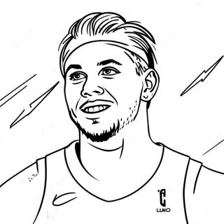 Luka Doncic Coloring Page 40542-32542