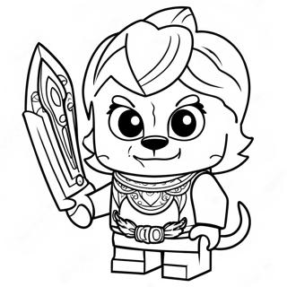 Lego Chima Fierce Animal Warriors Coloring Page 40553-32553