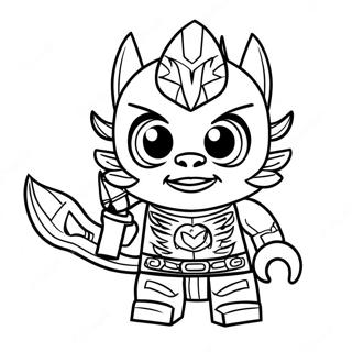 Lego Chima Fierce Animal Warriors Coloring Page 40553-32554