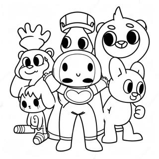 80s Cartoon Characters Coloring Page 40572-32562