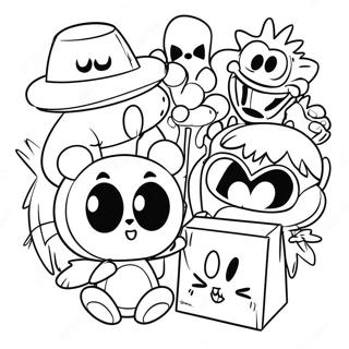 80s Cartoon Characters Coloring Page 40572-32563