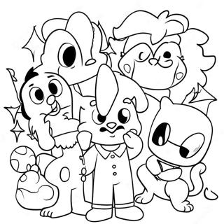 80s Cartoon Characters Coloring Page 40572-32564