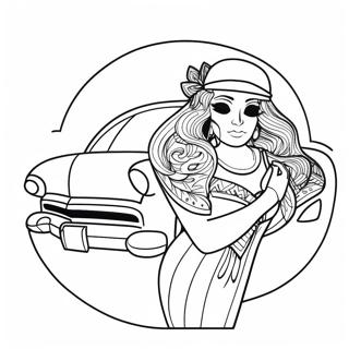 Classic Chicano Culture Coloring Page 40583-32580