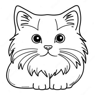 Fluffy Ragdoll Cat Coloring Page 40593-32585