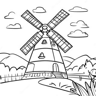 Windmill Coloring Page 40602-32592