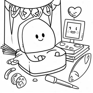 Colorful Hooky Game Scene Coloring Page 40613-32602