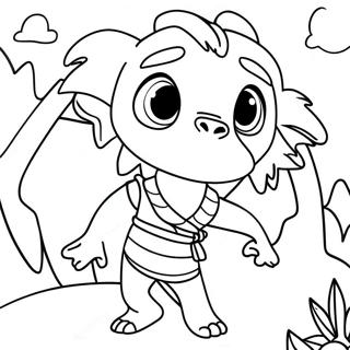 Raya And The Last Dragon Adventure Coloring Page 4062-3444