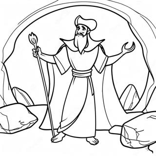 Evil Jafar In The Cave Coloring Page 40633-32617