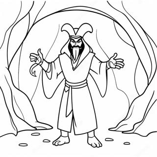 Evil Jafar In The Cave Coloring Page 40633-32619