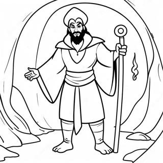 Evil Jafar In The Cave Coloring Page 40633-32620