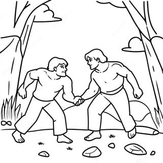 Cain And Abel Story Coloring Page 40642-32624