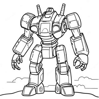 Mech Coloring Pages