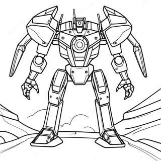 Mech Coloring Pages