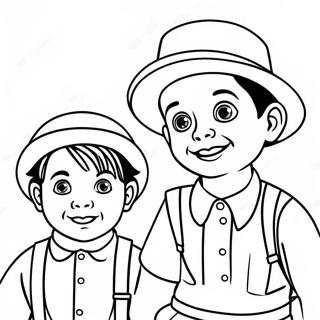 Spanky And Alfalfa Little Rascals Coloring Page 40683-32659