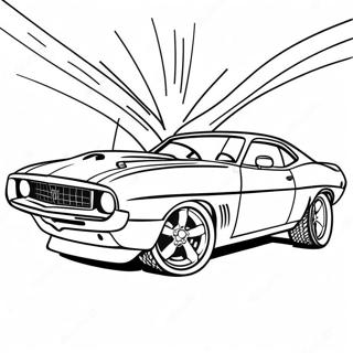 Fast And Furious Muscle Car Coloring Page 40702-32674