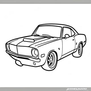 Fast And Furious Muscle Car Coloring Page 40702-32675