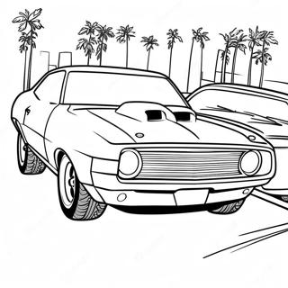 Fast And Furious Muscle Car Coloring Page 40702-32676