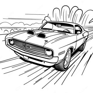 Fast And Furious Muscle Car Coloring Pages