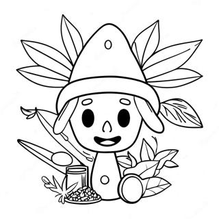 Pothead Stoner Coloring Page 4071-3420