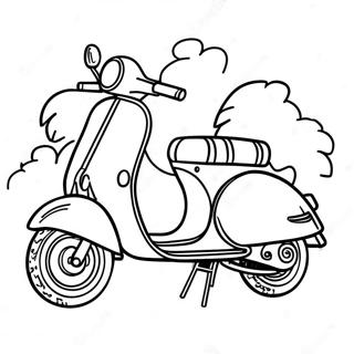 Scooter Coloring Pages