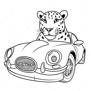 Jaguar Car Coloring Page 40732-32699