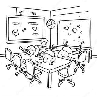 Fun Second Grade Classroom Coloring Page 40753-32710