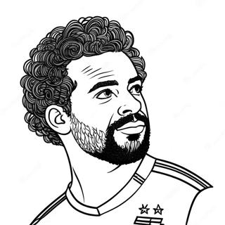 Mo Salah Coloring Pages