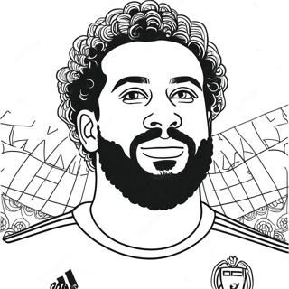 Mo Salah Coloring Page 40762-32719