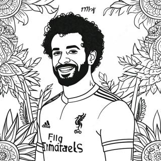 Mo Salah Coloring Page 40762-32720