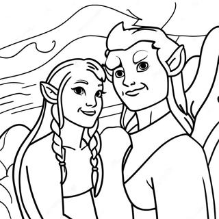 Avatar World Coloring Pages