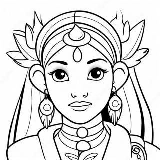 Colorful Avatar Characters Coloring Page 40773-32732