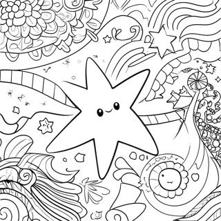 Colorful Milky Way Stars Coloring Page 40793-32744