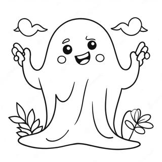 Kawaii Halloween Coloring Pages