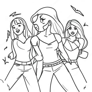 Empowered Girls In Action Coloring Page 40843-32778