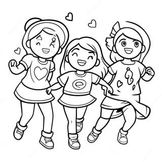 Empowered Girls In Action Coloring Page 40843-32779