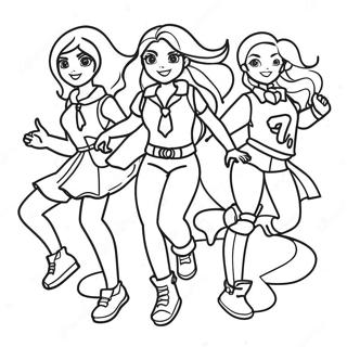 Empowered Girls In Action Coloring Page 40843-32780