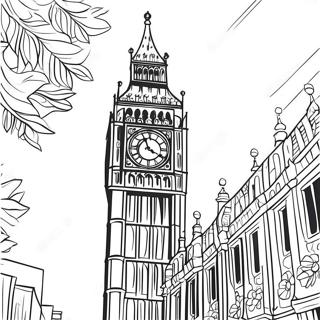 Big Ben Tower Coloring Page 40853-32787