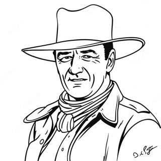 John Wayne In Action Coloring Page 40863-32793