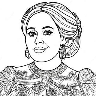 Adele Coloring Pages