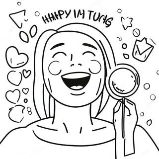 Happy Pain Management Coloring Page 40883-32812