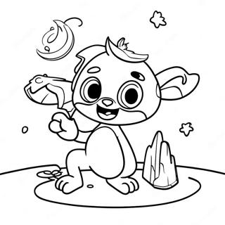 Wallykazam Magic Spell Coloring Page 40893-32818