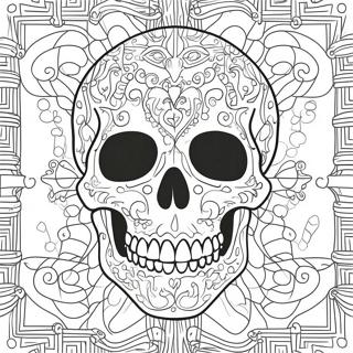 Detailed Skull Anatomy Coloring Page 40912-32835